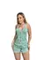Pijama Americano Liso de Alcinha | Verde com Rosa - comprar online