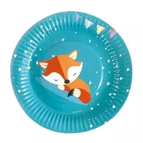 PLATOS POLI-PAPEL (ZORRO) x6 - comprar online