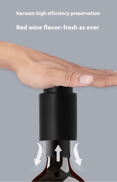 Rolha de vinho tipo prensa de aço inoxidável - loja online