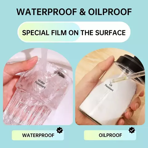 Etiqueta Autoadesiva Transparente para Mini Impressora Térmica