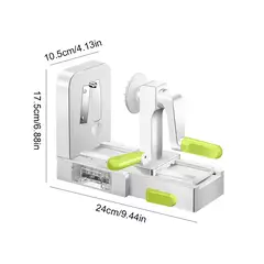 Espiralizador de vegetais dobrável, manivela, fatiador de vegetais, triturador - comprar online