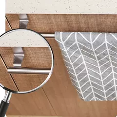 Toalheiro de aço inoxidável para banheiro e cozinha - Zênite