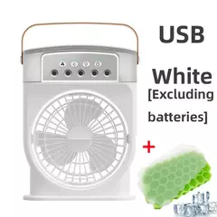 Ventilador Portátil com pulverização de 5 furos | Ideal para Abastecer com Á na internet