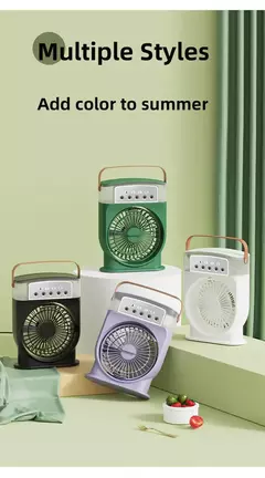 Ventilador Portátil com pulverização de 5 furos | Ideal para Abastecer com Á - Zênite