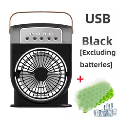 Ventilador Portátil com pulverização de 5 furos | Ideal para Abastecer com Á na internet