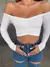 Top Cropped Canelado Ombro a Ombro - buy online
