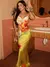 Estranho gato floral impressão sexy rendas sem costas vestido feminino ruched s - comprar online