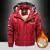 Jaqueta Parka Masculina Balaclava Vermelha - glamúria