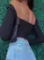 Top Cropped Cut-Out Heart Manga Longa - glamúria