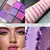 Paleta de sombras vermelhas com 9 grades, glitter roxo, perolado, fosco, maquiag - tienda online
