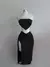 Conjunto Minimalista Top V e Saia com Fenda