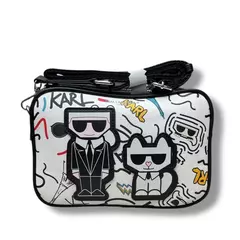 Bolso Crossbody Karl Lagerfeld Blanco (Abstracto) - comprar en línea