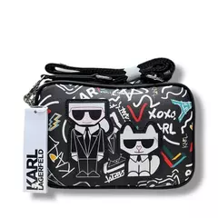 Bolso Crossbody Karl Lagerfeld Negro (Abstracto) - comprar en línea