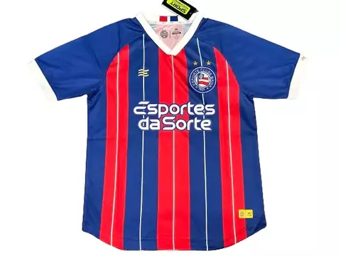 Camisa Bahia II 24/25 Torcedor Masculina com Patrocinio- Vermelho e Azul - comprar online