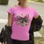 Camiseta Feminina Básica GuGi Borboleta Florida Para O Dia A Dia Tecido Macio 1