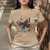 Camiseta Feminina Básica GuGi Borboleta Florida Para O Dia A Dia Tecido Macio 1 - comprar online