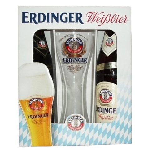 Erdinger Pack 2 botellas x500ml + vaso