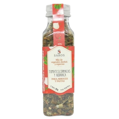 Mix Tomates, Espinacas y Albahaca Saros x 35gr