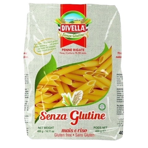 Penne Rigate senza glutine Divella x400gr