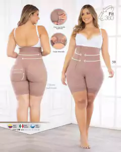 FAJAS FAJATE Ref/11350-MEDIA PIERNA ESTRAPLE CIERRE LATERAL FIT 360 CIERRE PERINEAL