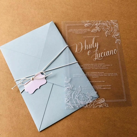 Convite Dhuly e Luciano