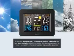 Termómetro Higrómetro Gadnic MT20 Estación meteorológica radio reloj con sensor exterior tecnología de sensor RF - Crossover