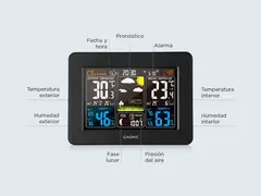 Imagen de Termómetro Higrómetro Gadnic MT20 Estación meteorológica radio reloj con sensor exterior tecnología de sensor RF