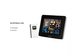 Termómetro Higrómetro Gadnic MT20 Estación meteorológica radio reloj con sensor exterior tecnología de sensor RF