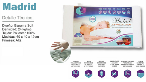 Almohada viscoelástica Madrid