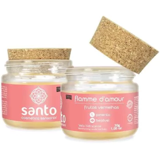 Vela Flamme D'Amour Frutas Vermelhas - Vela Beijável para Sexo Oral - 30g - SANTO - 6432