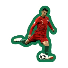 CAJA STICKERS CR7 x 25 (unidades) en internet