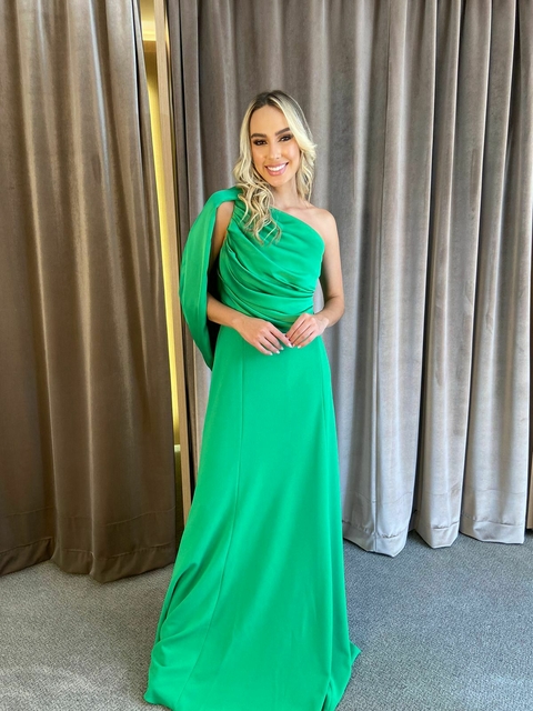 VESTIDO VERDE UM OMBRO