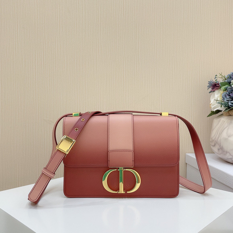 Bolsa Montaigne 30 em couro de bezerro - gradiente rosa claro