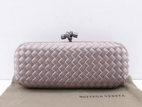 Bolsa Festa Bottega Veneta Clutch Silver - Premium