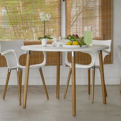 Mesa Linea Camelia Wood – Redonda