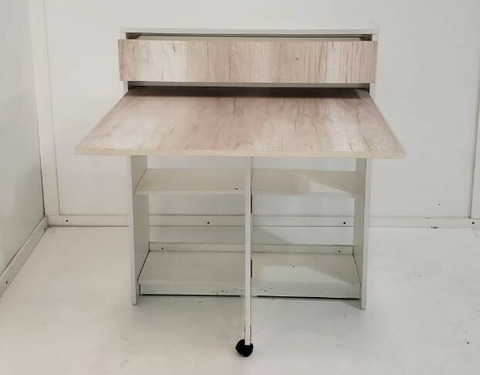 Mesa Plegable con Cajon y Estantes Art Sku 1435