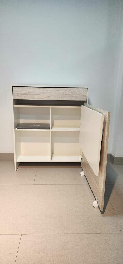 Mesa Plegable con Cajon y Estantes Art Sku 1434 - tienda online