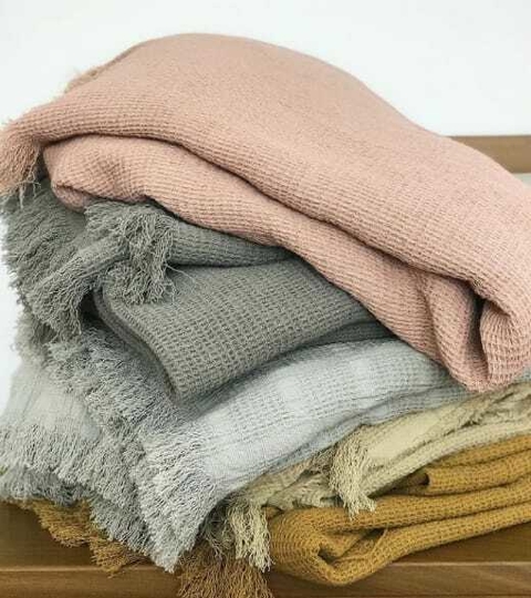 Manta siesta variedad de colores (1,30x2,10mts)