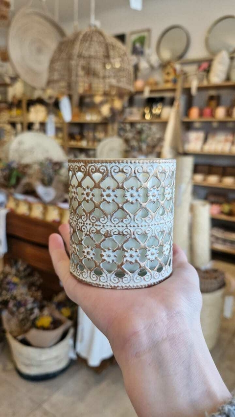 Vela aromática (patina metálica)