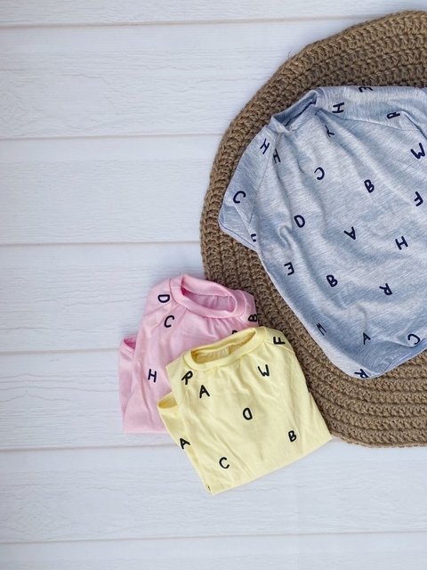 Remera para perro Love Gris
