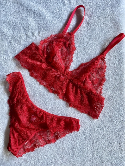 Conjunto puntillas felix Red