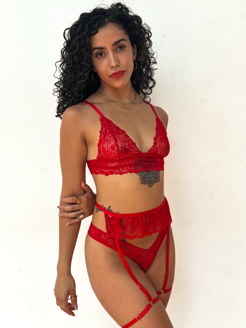 Set liguero Felix red - comprar online