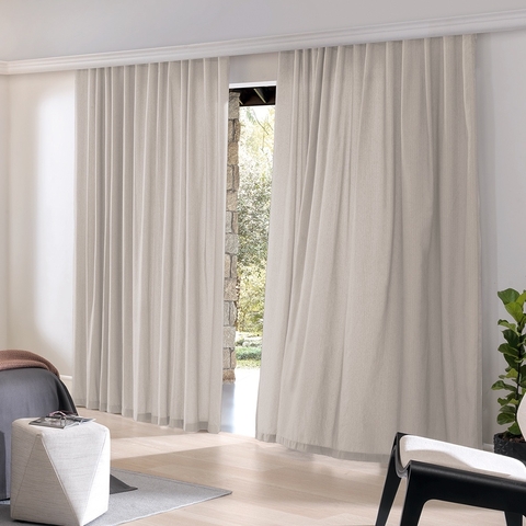 Cortina Inove Duplex Monaco p/trilho Areia 6.60 x 2.80 m