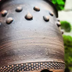 Vaso cerâmico FujiPot alta queima sem esmalte A13,5x17cm na internet