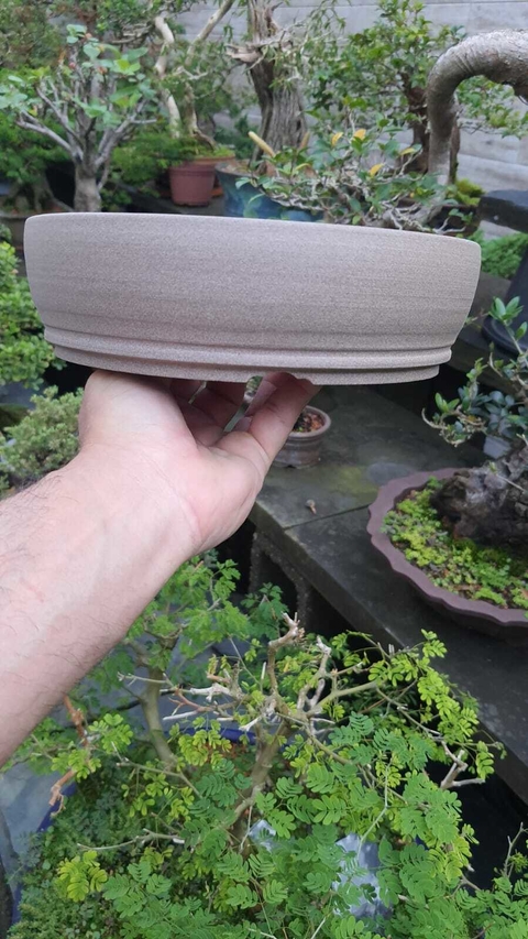 Vaso cerâmico FujiPot alta queima sem esmalte A6x21cm