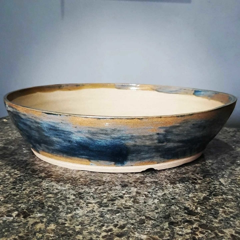 Vaso cerâmico FujiPot alta queima esmaltado A8x36,5Cm