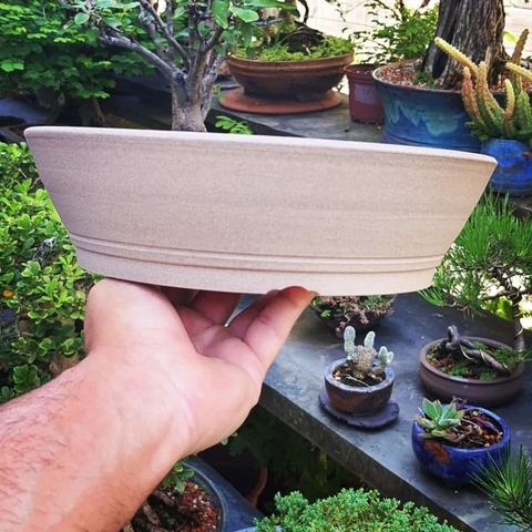 Vaso cerâmico FujiPot alta queima sem esmalte A6,5x24Cm