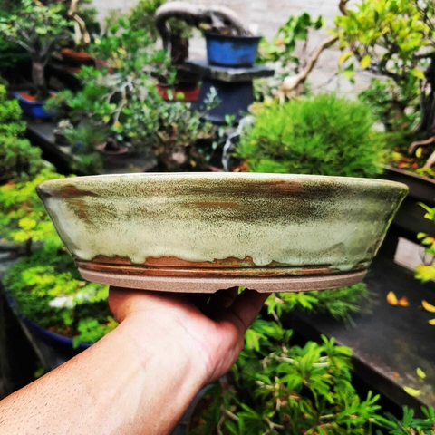 Vaso cerâmico FujiPot alta queima esmaltado A6,5x26,5Cm