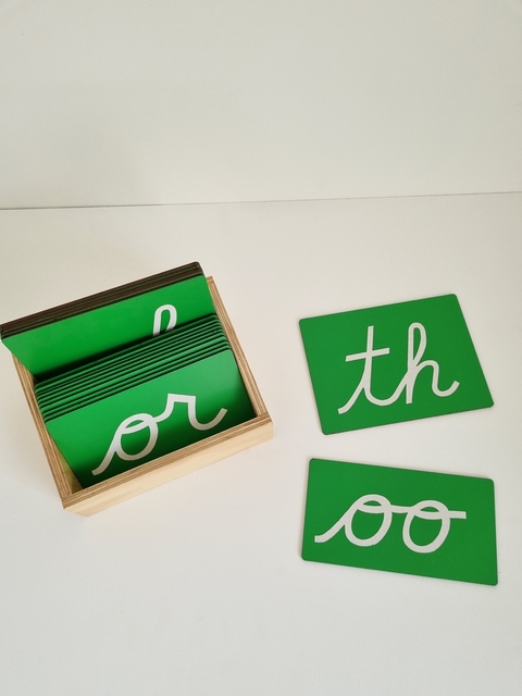 Letras de Lija cursiva INGLES