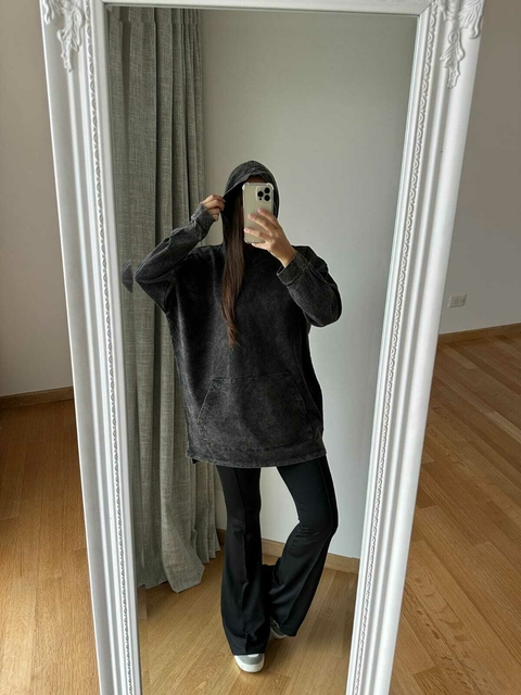 Maxi buzo rustico nevado